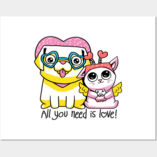 CatSoki All You Need is Love Posters and Art